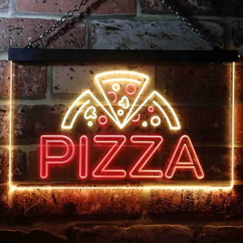 Pizza Dual LED Neon Light Sign